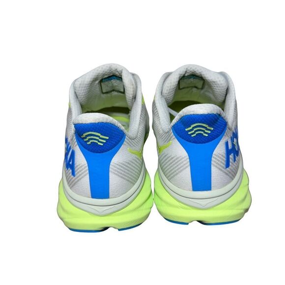 Hoka One One Clifton 9 Men\'s Gray and Neon Yellow Athletic Shoes size 13 D